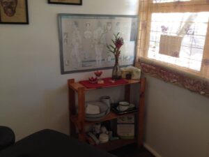 Healing arts massage therapy session promoting relaxation and natural wellness.